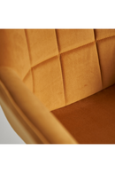 Chaise de bureau pivotante en velours jaune | Vical Home Blere | OROA.fr