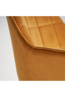 Chaise de bureau pivotante en velours jaune | Vical Home Blere | OROA.fr