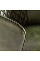 Chaise d'appoint en cuir vert | Vical Home Muncie | OROA.fr