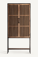 Armoire en bois de manguier à lattes | Vical Home Gaffney | OROA.fr