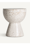Table d'appoint en terrazzo blanc moucheté | Vical Home Albenga | OROA.fr