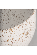Table d'appoint en terrazzo blanc moucheté | Vical Home Albenga | OROA.fr