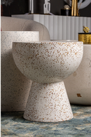 Table d'appoint en terrazzo blanc moucheté | Vical Home Albenga | OROA.fr