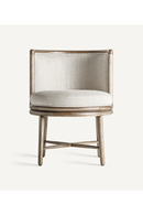 Chaise de salle à manger en chêne courbé et rembourré | Vical Home Varaire | OROA.fr
