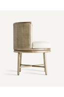 Chaise de salle à manger en chêne courbé et rembourré | Vical Home Varaire | OROA.fr