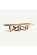Table de salle à manger en teck naturel | Vical Home Nysted | OROA.fr