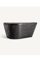 Table basse cubique en teck noir | Vical Home Lestans | OROA.fr