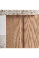 Chaise d'appoint incurvée en chêne naturel | Vical Home Ustka