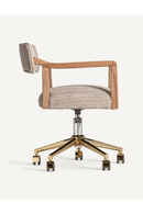 Chaise de bureau pivotante en bois de chêne | Vical Home Nozay | OROA.fr