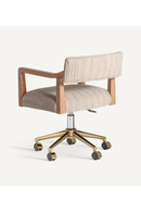 Chaise de bureau pivotante en bois de chêne | Vical Home Nozay | OROA.fr