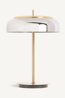 Lampe de table avec abat-jour argenté | Vical Home Malih