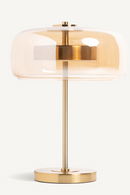 Lampe de table en verre doré | Vical Home Leslia