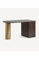 Bureau en pin à accents dorés | Vical Home Cheb | OROA.fr