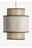Suspension cylindrique en rotin | Vical Home Glesse