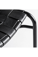 Chaise de salle à manger en cuir noir tressé (2) | Vical Home Franey | OROA.fr