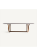 Table de salle à manger rectangulaire en pierre noire | Vical Home Tremp | OROA.fr