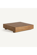Table basse en teck à lattes carrées | Vical Home Trena | OROA.fr