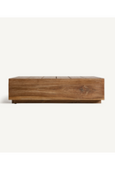 Table basse en teck à lattes carrées | Vical Home Trena | OROA.fr