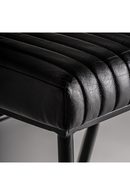 Chaise de salle à manger en cuir noir (2)| Vical Home Jarpen | OROA.fr