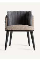 Chaise d'appoint à dossier en velours | Vical Home Meda | OROA.fr