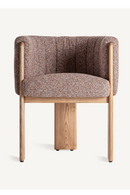 Chaise d'appoint incurvée marron | Vical Home Cluny | OROA.fr