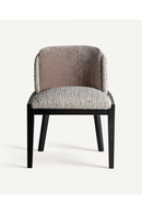 Chaise de salle à manger en coton brun | Vical Home Malters | OROA.fr