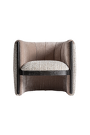 Fauteuil à dossier rond taupe | Vical Home Erbach | OROA.fr