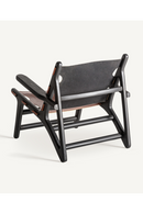 Fauteuil lounge en cuir marron | Vical Home Bourthes | OROA.fr