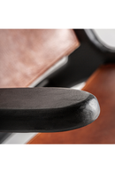 Fauteuil lounge en cuir marron | Vical Home Bourthes | OROA.fr
