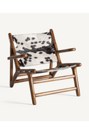 Fauteuil en cuir tacheté | Vical Home Helfaut | OROA.fr