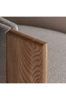 Fauteuil beige encadré de chêne | Vical Home Nara | OROA.fr