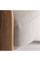 Fauteuil beige encadré de chêne | Vical Home Nara | OROA.fr
