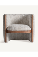 Fauteuil à dossier rond beige | Vical Home Erbach | OROA.fr
