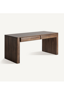 Bureau à 2 tiroirs en bois de manguier | Vical Home Gibles | OROA.fr