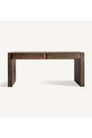 Bureau à 2 tiroirs en bois de manguier | Vical Home Gibles | OROA.fr