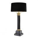 Lampe de table pilier noir | Eichholtz Monaco | Meubleluxe.fr
