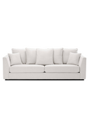 Canapé 4 places en tissu blanc cassé | Eichholtz Taylor | Meubleluxe.fr