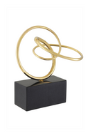 Objet abstrait en laiton poli | Eichholtz Frank | Meubleluxe.fr