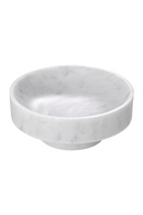 Bol décoratif en marbre blanc | Eichholtz Santiago | Meubleluxe.fr