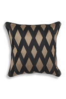 Coussin carré noir et doré | Eichholtz Splender | Meubleluxe.fr