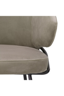 Chaise de salle à manger en velours taupe | Eichholtz Kinley | Meubleluxe.fr