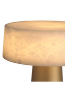 Lampe de table en laiton vieilli et albâtre | Eichholtz Cinco