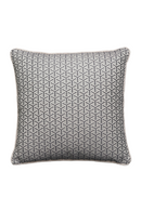 Coussin géométrique avec passepoil crème | Andrew Martin Monte | Meubleluxe.fr