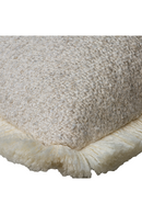 Natural Bouclé Fringe Cushion | Andrew Martin Huntsman | OROA