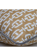 Coussin d'extérieur carré jaune et blanc | Andrew Martin Burlington | Meubleluxe.fr