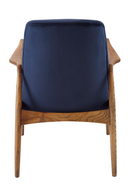 Fauteuil en velours bleu | Andrew Martin Crispin | Meubleluxe.fr
