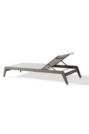 Chaise longue d'extérieur transat taupe | Andrew Martin Harlyn | Meubleluxe.fr