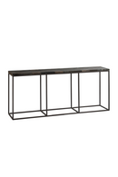 Console en bois pétrifié noir | Andrew Martin Raife | Meubleluxe.fr