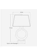 Lampe de Table en Laiton Antique | Andrew Martin Ring Form | OROA.fr