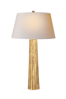 Lampe de table en métal doré | Andrew Martin Fluted Spire | Meubleluxe.fr